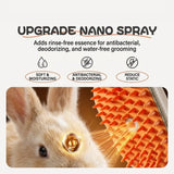 Load image into Gallery viewer, Upgraded nano spray feature emitting gentle mist on rabbit fur to moisturize coat and reduce static flyaways.
